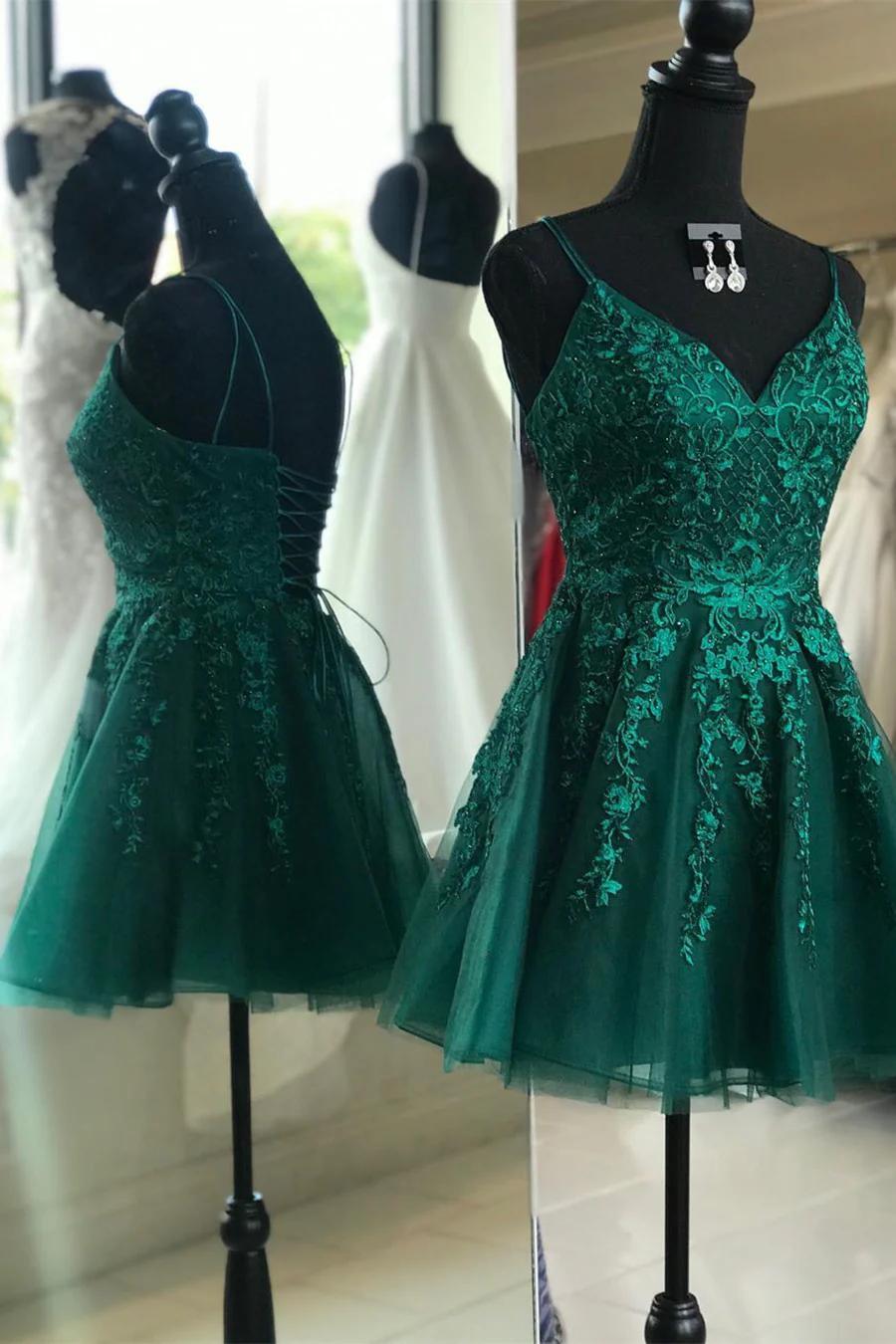 Emerald Green Short Homecoming Dress Emerald Green Short Homecoming Dress